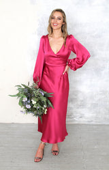 Edie Dress - Fuchsia