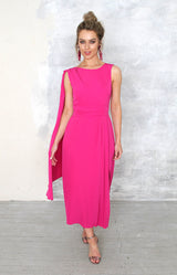 Katie Dress - Fuchsia
