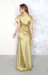 Zana Satin Gown - Sand