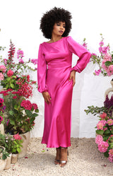 Edie Dress - Fuchsia