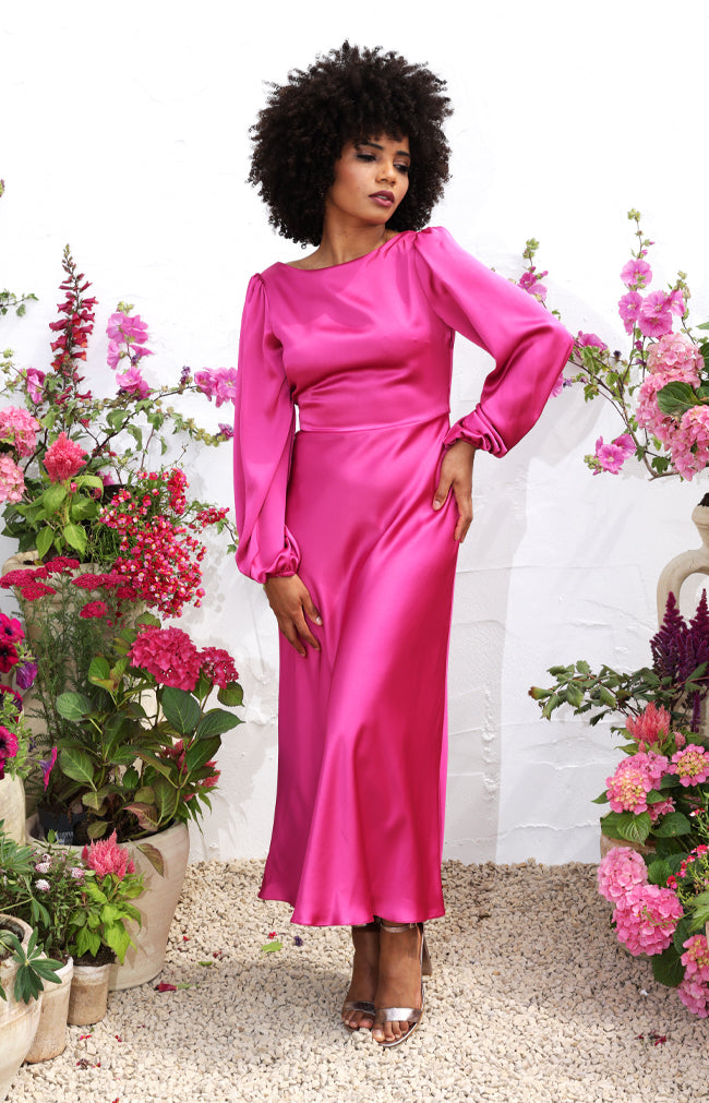 Edie Dress - Fuchsia