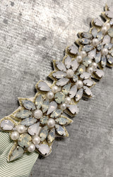 Azalea Beaded Belt - Sage