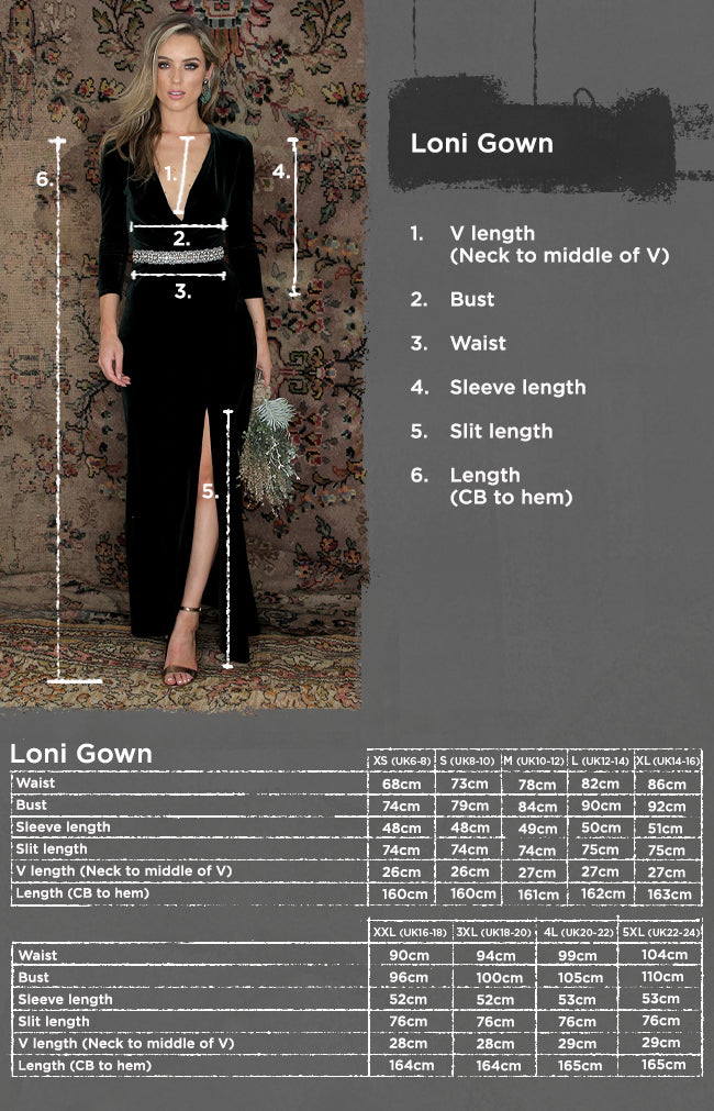 Loni Gown - Forest Green