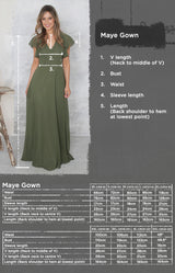 Maye Gown - Forest Green