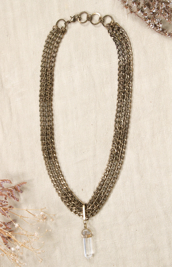 Naisha Necklace - Antique Gold