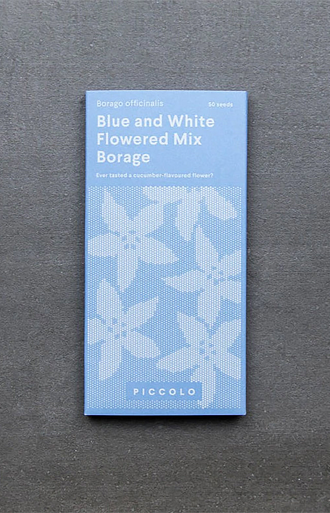 Borage Blue & White Flowered Mix