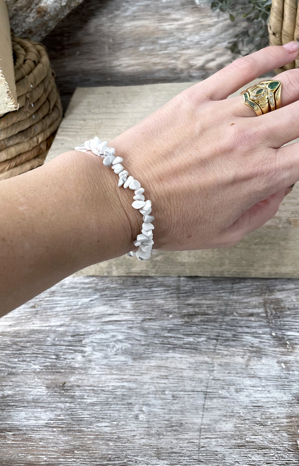 White Jasper Chipstone Bracelet