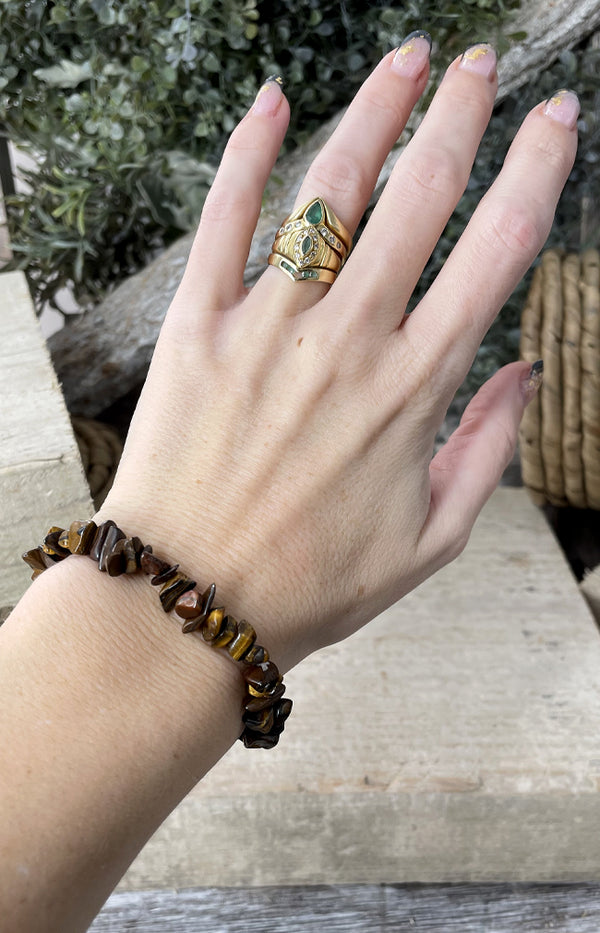Tiger’s Eye Chipstone Bracelet