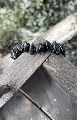 Black Agate Chipstone Bracelet