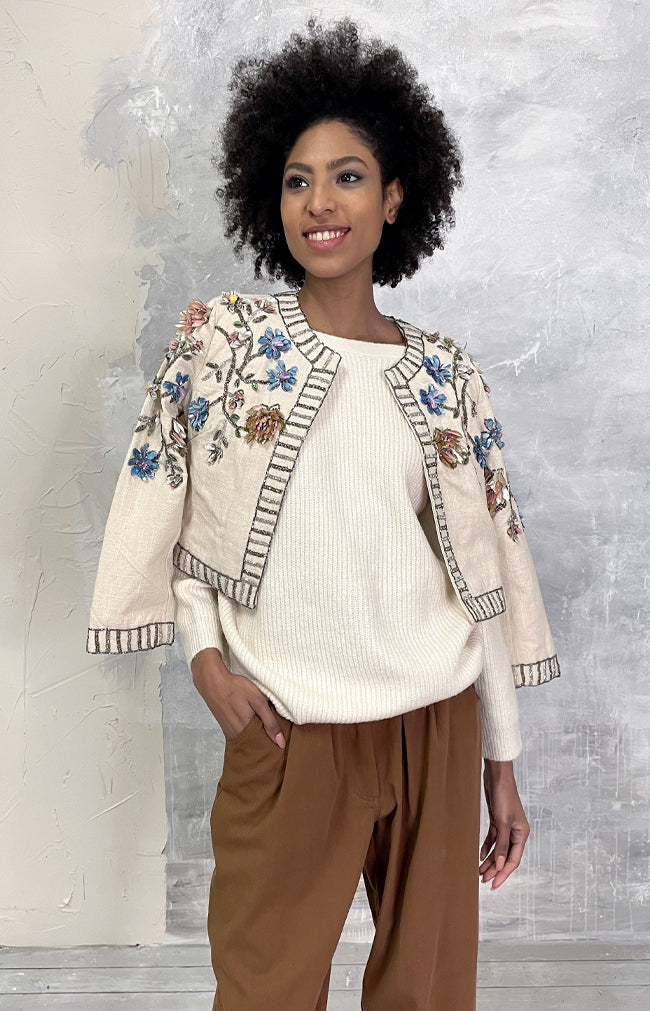 Anita Embellished Jacket - Multi