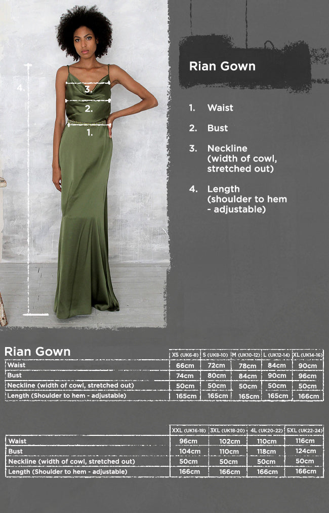 Rian Gown - Rust