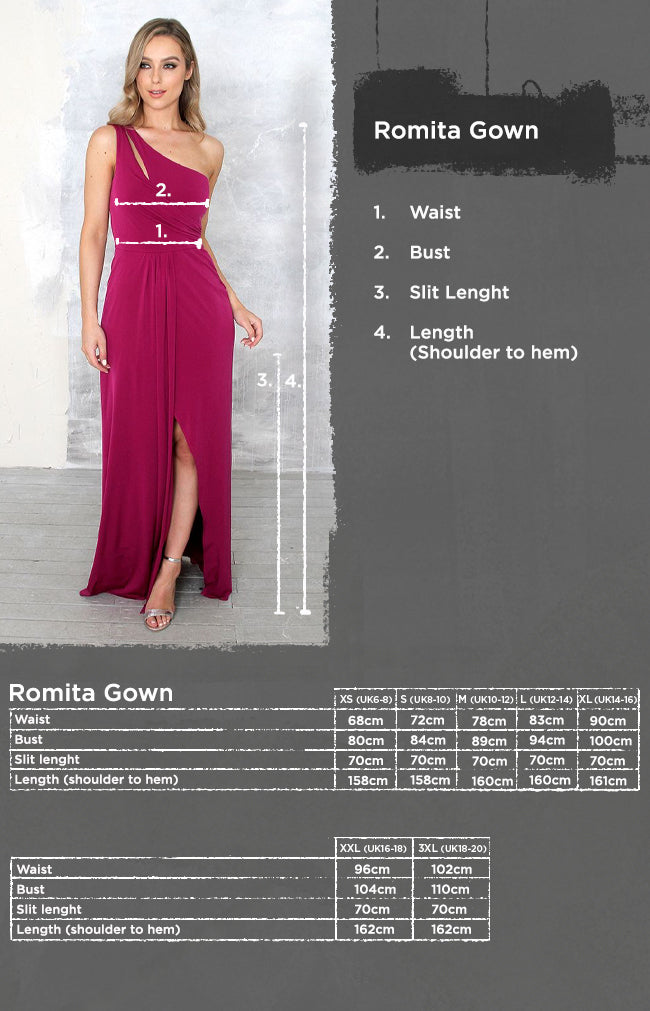 Romita Gown - Berry