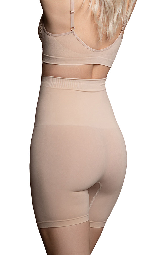 Seamless High Waisted Shorts - Cream