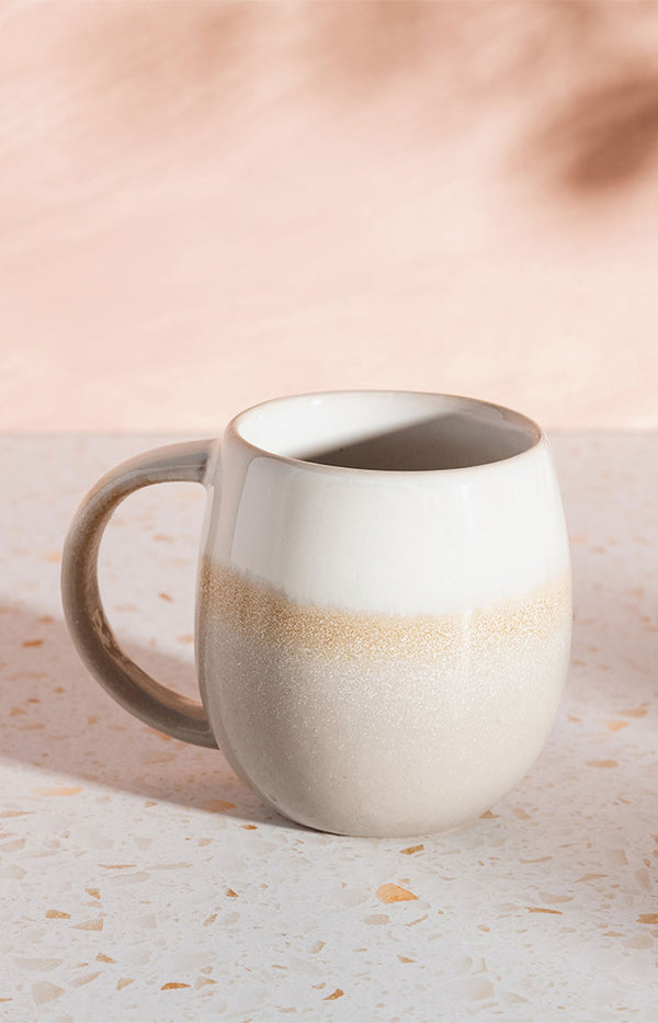 Dip Glazed Ombre Grey Mug