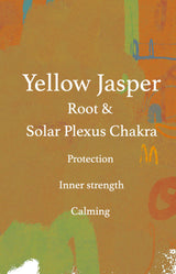 Yellow Jasper Crystal Tumblestone - L