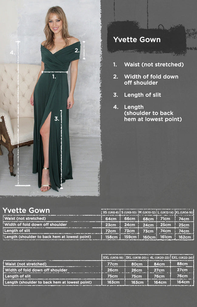 Yvette Gown - Forest Green