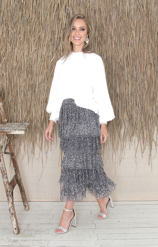 Ramona Skirt - Silver