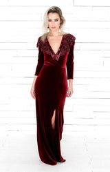 Riley Cape - Burgundy - ONE SIZE