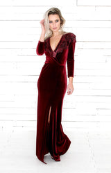 Riley Cape - Burgundy - ONE SIZE