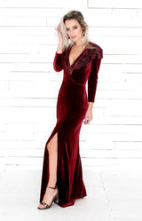 Riley Cape - Burgundy - ONE SIZE
