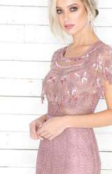 Riley Cape - Mauve Pink -ONE SIZE