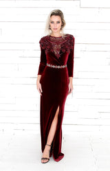 Riley Cape - Burgundy - ONE SIZE