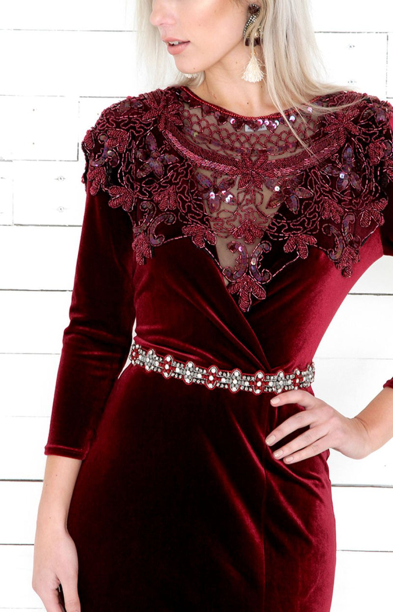 Riley Cape - Burgundy - ONE SIZE