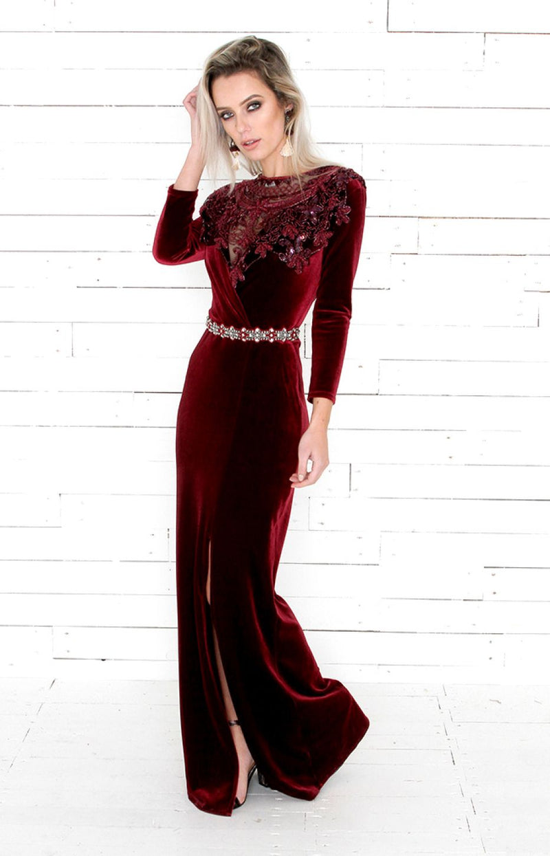 Riley Cape - Burgundy - ONE SIZE
