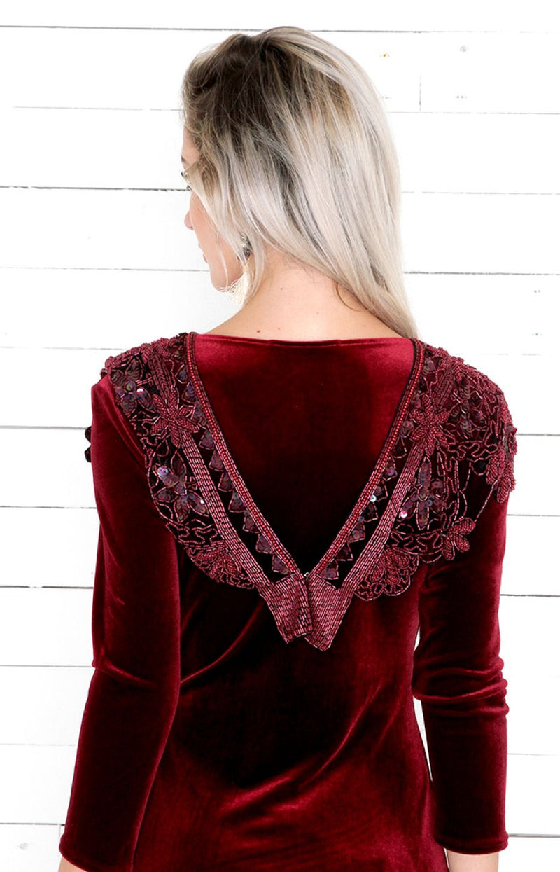 Riley Cape - Burgundy - ONE SIZE