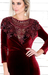 Riley Cape - Burgundy - ONE SIZE