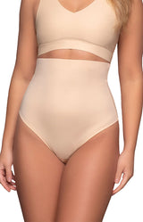 Invisible High Waist Thong - Cream