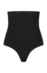 Invisible High Waist Thong - Black