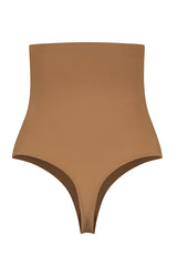 Invisible High Waist Thong - Taupe